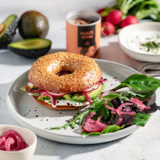 Bagel de aguacate